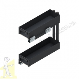 Карго 200 2 поверхи повного висуву з плавним дотягом графіт ELEMENT mini REJS WE37.0002.01.924