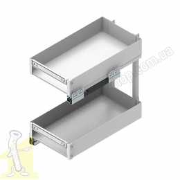 Карго 300 2 поверхи повного висуву з плавним дотягом біле ELEMENT mini REJS WE37.0004.01.003