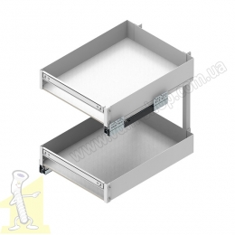 Карго 400 2 поверхи повного висуву з плавним дотягом біле ELEMENT mini REJS WE37.0005.01.003