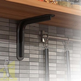 Кутник Besel LUX  Чорний  L=230 мм (165*36*0,8 мм). Фото 4