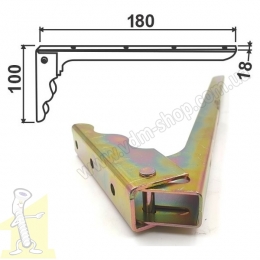 Кутник розкладний Besel L=180 мм 100*18 мм. Фото 4