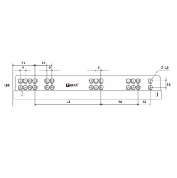 Hаправляюча Linken System Soft Close SYNCHRO-3D прихованого монтажу L-450 плавний дотяг, повний висув для плити 16-19мм.. Фото 2