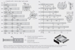 Направляюча кулькова GTV повний висув з дотягом VERSALITE LIGHT PK-L-H45-550-GX,комплект. Фото 2