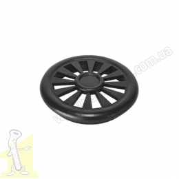 Решітка вентиляційна пластикова D-40 Чорна