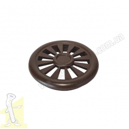 Решітка вентиляційна пластикова D-40 Темно-Коричнева