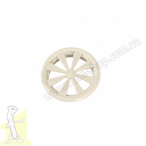 Решітка вентиляційна пластикова Ø 35 беж