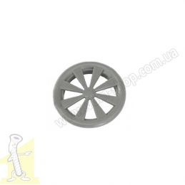 Решітка вентиляційна пластикова Ø 35 антрацит