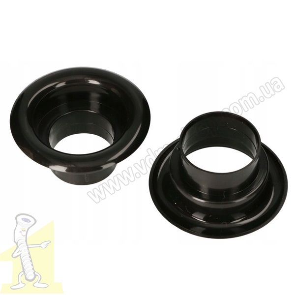 Кільце вентиляційне Ø 40 пластикове чорне. Фото 2