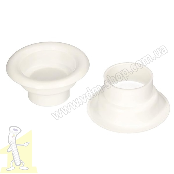Кільце вентиляційне Ø 40 пластикове біле. Фото 2
