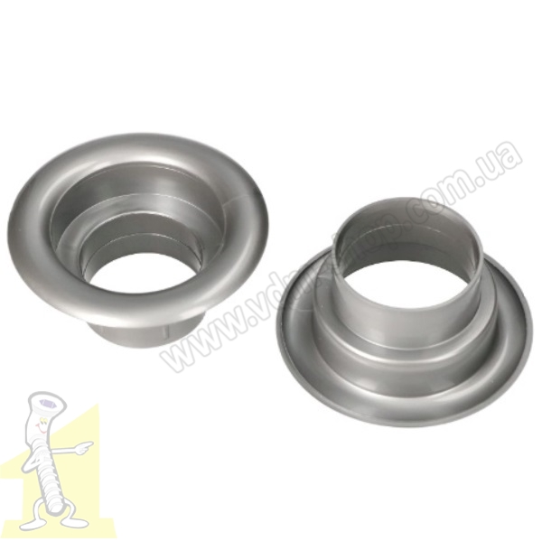 Кільце вентиляційне Ø 40 пластикове сіре. Фото 2