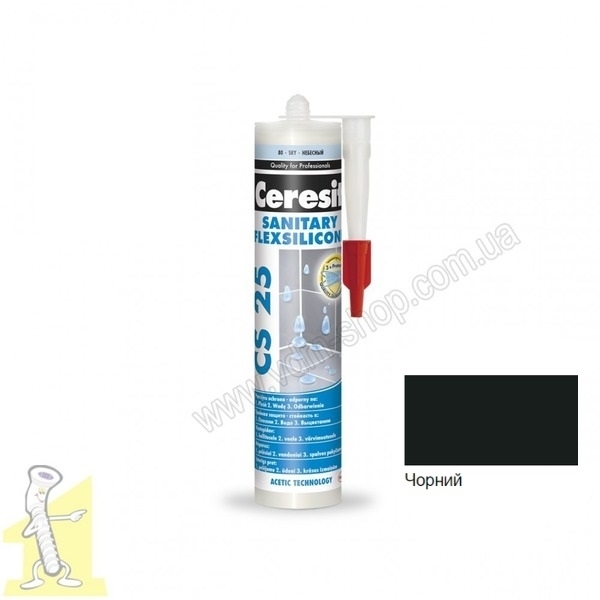 Силіконовий шов Ceresit CS25  Чорний