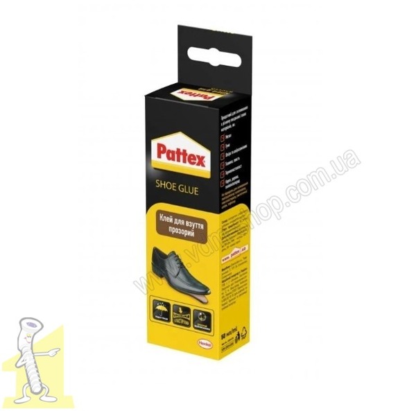 Клей Pattex Shoe Glue для взуття прозорий 50мл