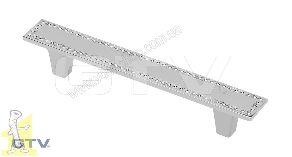 Ручка меблева GTV UZ-LUCCA128-01 хром