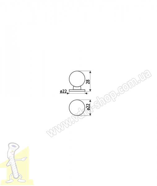 Ручка меблева GAMET GN33-G0004-PL хром. Фото 2