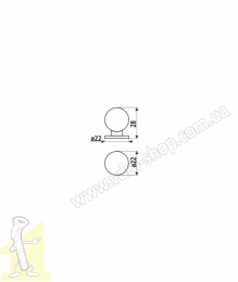 Ручка меблева GAMET GN33-G0004-PL хром. Фото 2