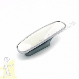 Ручка меблева GAMET UU06-0032-G0004-P41 хром - вставка біла