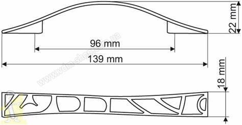 Ручка меблева GAMET UR16-0096-GМЕ02 стара латунь. Фото 2