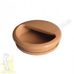 Ручка врізна пластикова бук