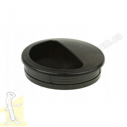 Ручка врізна пластикова чорна