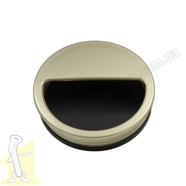 Ручка врізна пластик Сатин PLS KAPAKLI GOMME