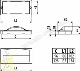 Ручка меблева GAMET MD15-0128-LPS01 врізна графіт. Фото 2