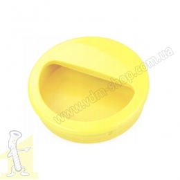 Ручка врізна пластикова лимонна