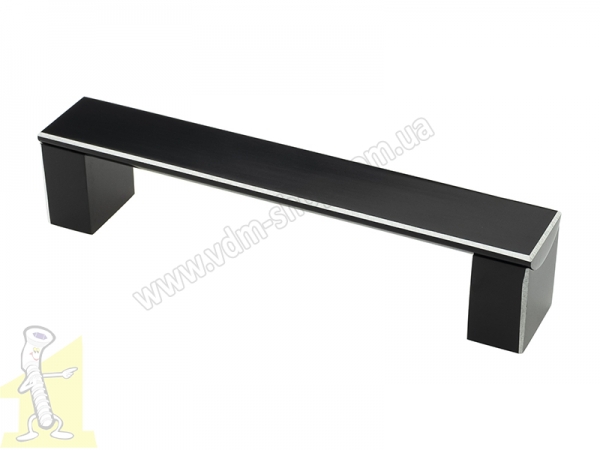 Ручка меблева DL 35M/256 BLK/AL Чорна