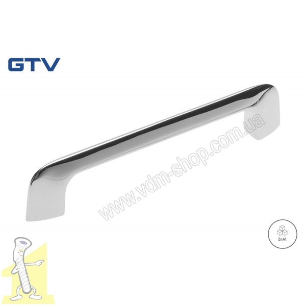 Ручка меблева GTV UZ-MILAN-128-01 хром