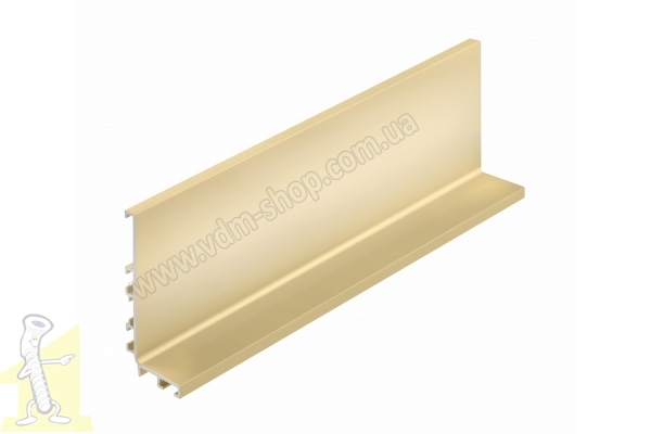 Профіль алюмінієвий, система без ручок VELLO з функцією LED, L, золотий, довжина 4,10 мPA-VELLO-L4M-21