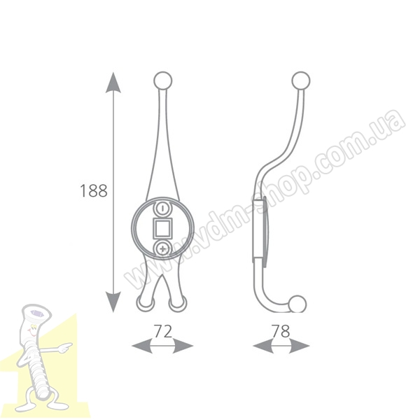 Вішак меблевий Murero XL патина. Фото 2