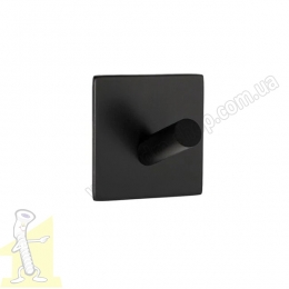 Гачок клейкий HSS-503S black, з нержавіючої сталі чорний