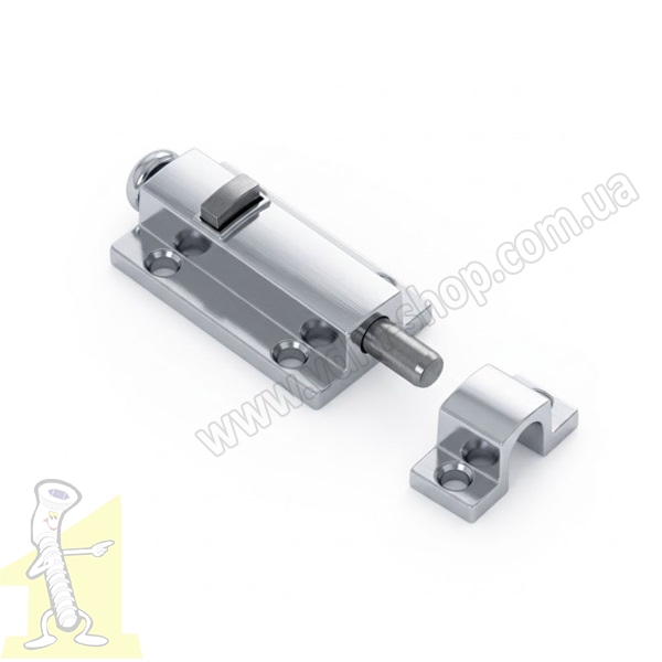 Засув меблевий з пружиною хром