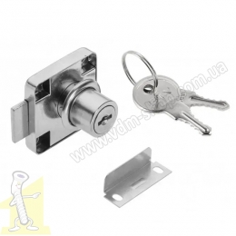 Замок меблевий GTV врізний ZZ-KM-138N-01-S хром