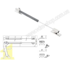 Завіс телескопічний GTV NEO fi12 PD-GNEO12-50-60 антрацит