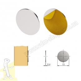 Планка самоклейна відбійника магнітного K-Push Ø 15мм.. Фото 2