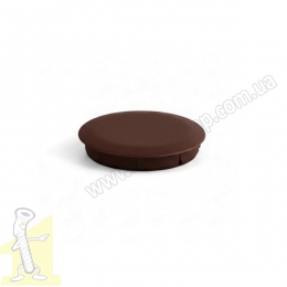 Заглушка отвору 35мм пластик коричнева