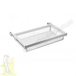 Шухляда висувна GTV W-KOSZD60-10 для білизни з релінгами, повний висув, з дотягом 60 см бiла ELEGANCE