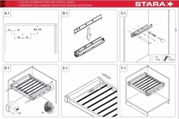 Вішак висувний 700 для штанів антрацит STARAX (S-6798) 660-690*475*170. Фото 4