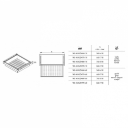 Шухляда GTV ELITE WG-KOSZM60-10 перфорована з плавним дотягом, біла. Фото 3