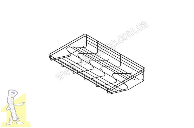 Полка для взуття 600 L-480 чорний VARIANT MULTI REJS WE29.0641.01.061