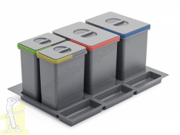 Відро для сміття до шухляди ATM WS-500 "80" (2x15L+2x7L) T32