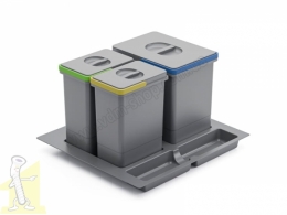 Відро для сміття до шухляди ATM WS-500 "60" (1x15L+2x7L) T32