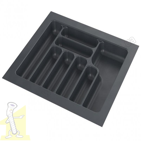 Вклад шухляди для столових приборів 540*490*55 секція 600мм антрацит STARAX (S-2287-А)