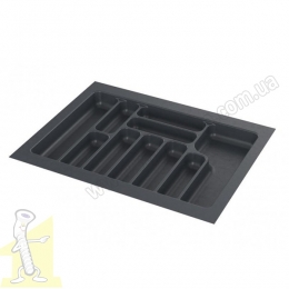 Вклад шухляди для столових приборів 640*490*55 секція 700мм антрацит STARAX (S-2288-А)