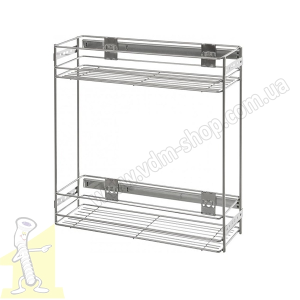 Карго 200  2 поверхи бокове кріплення Хром