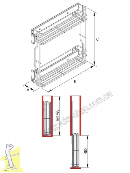 Карго 200 2 поверхи бічне ефект хрому VARIANT Rejs. Фото 2