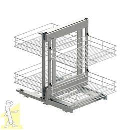 Магічний кут CLASSIC Corner Comfort 800 лівий хром MAXIMA Rejs