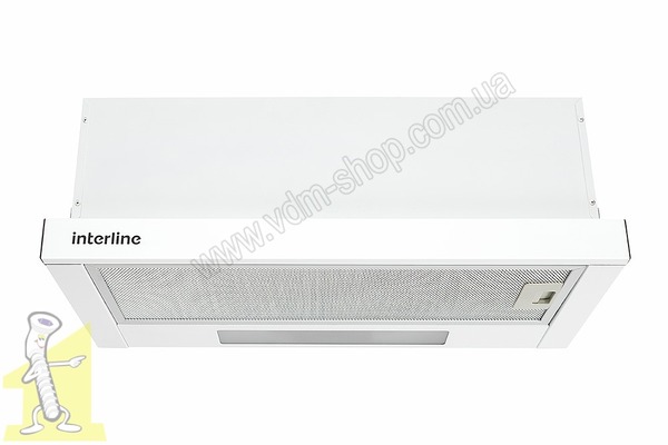 Кухонна витяжка INTERLINE SLIM 60 біла (650) WH A/60/2/T