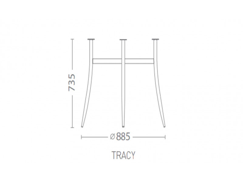 Каркас столу TRACY Чорний. Фото 2
