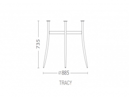 Каркас столу TRACY Чорний. Фото 2